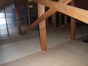 天井梁上に床作成